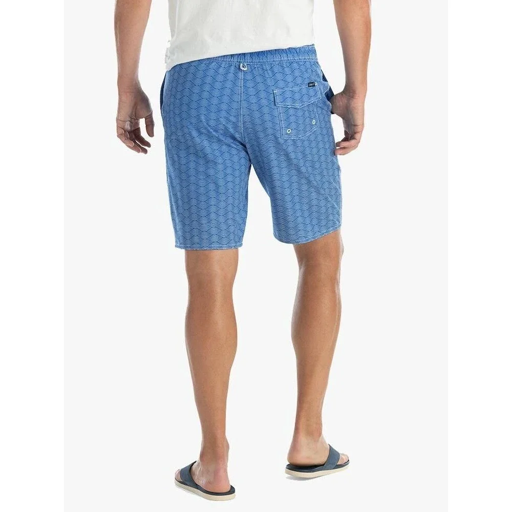 JOHNNIE-O men’s Jumbie Board Shorts medium aquatic motif swim trunks msrp $89